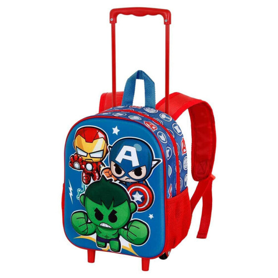 KARACTERMANIA Marvel The Avengers Mini Heroes Small 3D Backpack With Wheels