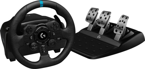 Logitech G G923 Racing Wheel and Pedals for PS5 - PS4 and PC - Steering wheel + Pedals - PC - PlayStation 4 - PlayStation 5 - D-pad - Analogue / Digital - 900° - Wired