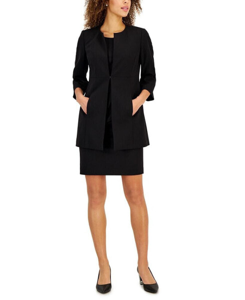 Women's 3/4-Sleeve Topper Jacket & Sheath Dress