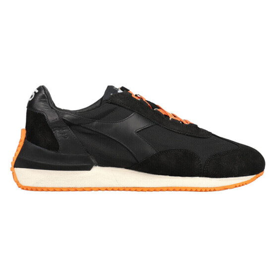 Кроссовки Diadora Equipe Mad Italia Nubuck SW Lace Up Мужские Черные Кежуал