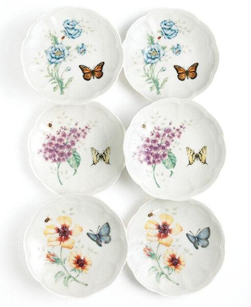 Butterfly Meadow Set of 6 Tidbit Party Plates
