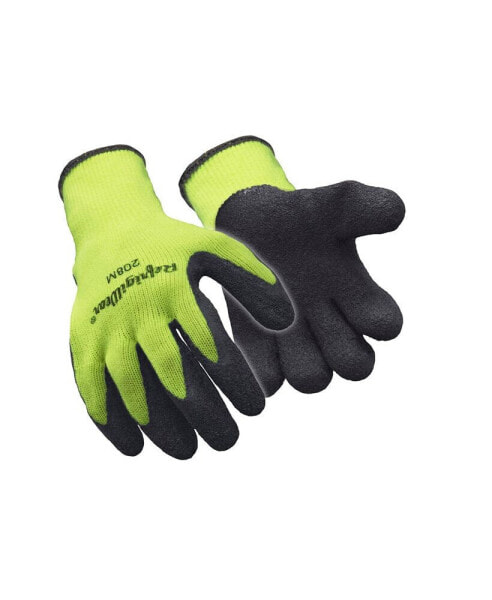 Men's HiVis Ergo Grip Latex Coated Work Gloves High Visibility (Pack of 12 Pairs)