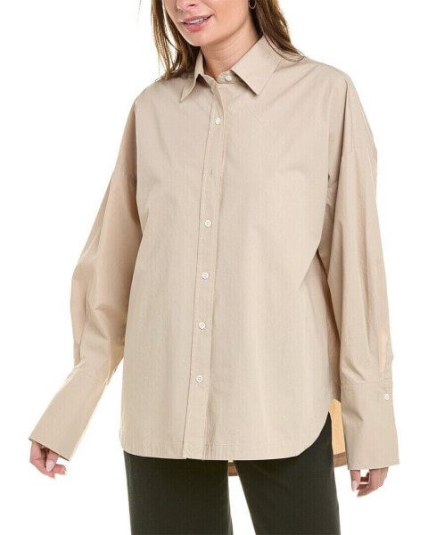 Atm Anthony Thomas Melillo Poplin Shirt Women's Brown M/L