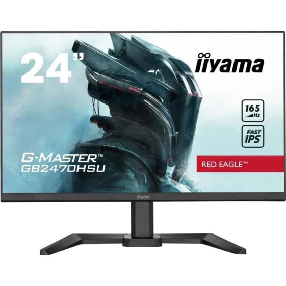 Gamer -PC -Bildschirm - IIYAMA G -MASTER RED EAGLE GB2470HSU -B5 - 24 FHD - FAST IPS SPLABE - 0,8 ms - 165Hz - HDMI / DP / USB - Freesync - Freesync