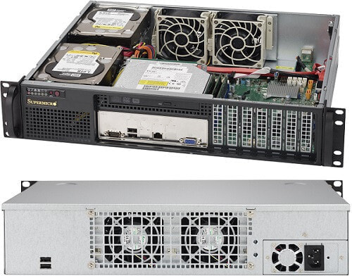 Supermicro SuperChassis 523L-505B - 2U - Server - Black - ATX - Activity - HDD - Power - Power fail - System - 500 W