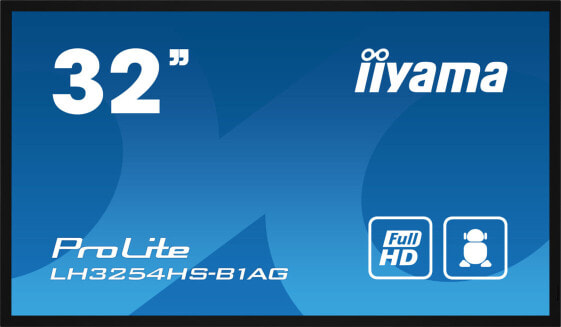 Iiyama LH3254HS-B1AG - Digital signage flat panel - 80 cm (31.5") - LCD - 1920 x 1080 pixels - Wi-Fi - 24/7