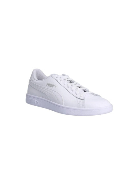 PUMA SMASH V2 L Beyaz Beyaz Erkek Deri Sneaker 100323983