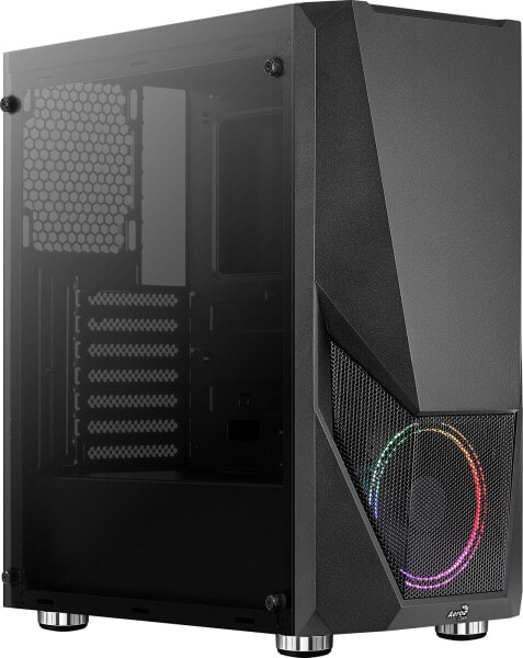 AEROCOOL ADVANCED TECHNOLOGIES Aerocool Zauron - Midi Tower - PC - Black - ATX - micro ATX - Mini-ITX - Acrylonitrile butadiene styrene (ABS) - SPCC - Steel - Gaming