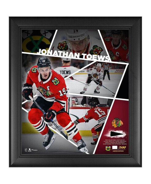 Jonathan Toews Chicago Blackhawks Framed 15'' x 17'' Impact Player Collage with a Piece of Game-Used Puck - Limited Edition of 500