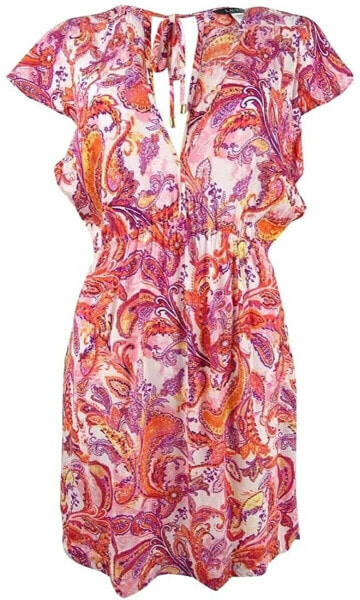 Lauren Ralph Lauren 259491 Women's Paisley Printed Swim Tunic Swimwear Size S