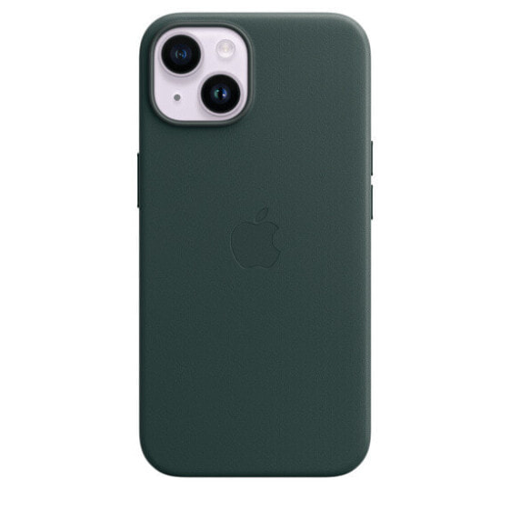 Apple iPhone 14 Leather Case with MagSafe - Forest Green - Cover - Apple - iPhone 14 - 15.5 cm (6.1") - Green