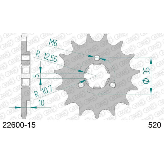 AFAM 22600 front sprocket