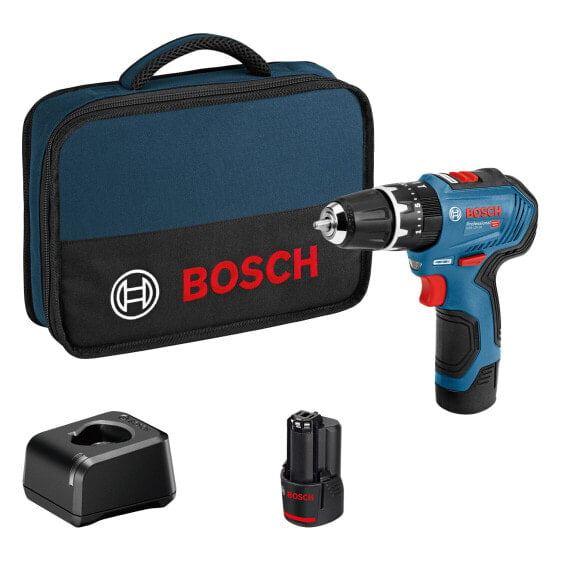 Bosch Akku-Schlagbohrschrauber GSB 12V-30 mit 2x 2,0 Ah + Ladegerät in Tasche