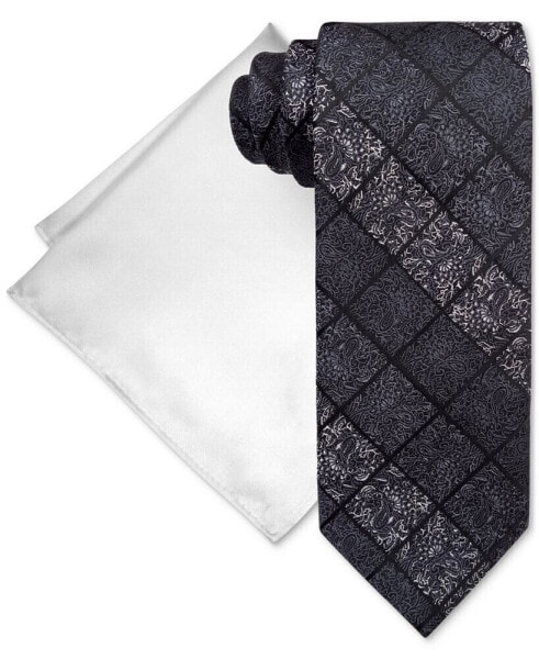 Men's Paisley Square Tie & Pocket Square Set