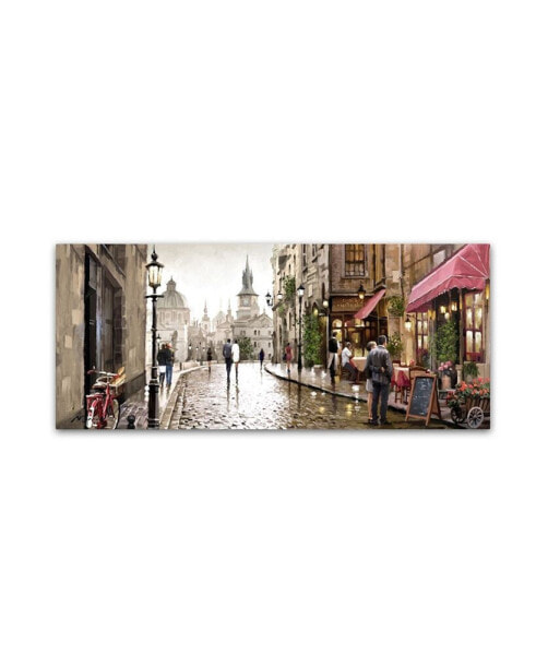 The Macneil Studio 'Cafe Milano' Canvas Art - 20" x 47"