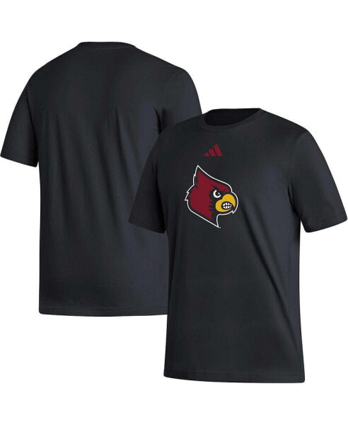 Men's Black Louisville Cardinals Logo Fresh T-shirt