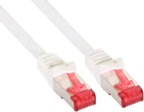 InLine Patch Cable S/FTP PiMF Cat.6 250MHz PVC copper white 0.25m