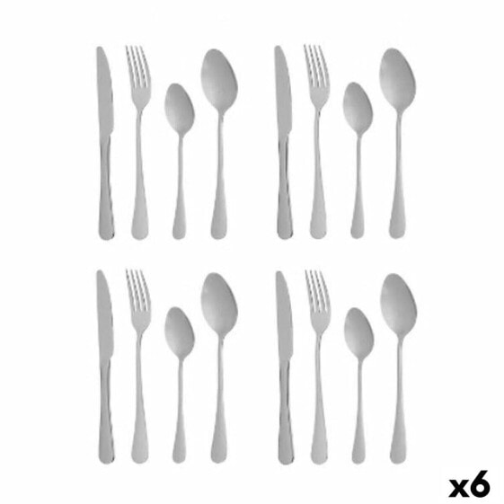 Cutlery Set Silver Stainless steel (6 Units)