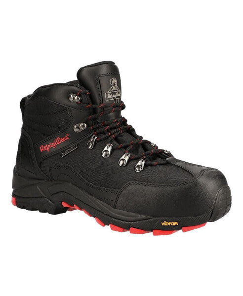 Men's Black Widow Lightweight Waterproof Leather Work Boot