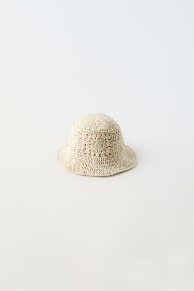 Check crochet hat