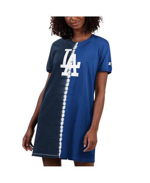 Women's Navy, Royal Los Angeles Dodgers Ace Tie-Dye Sneaker Dress