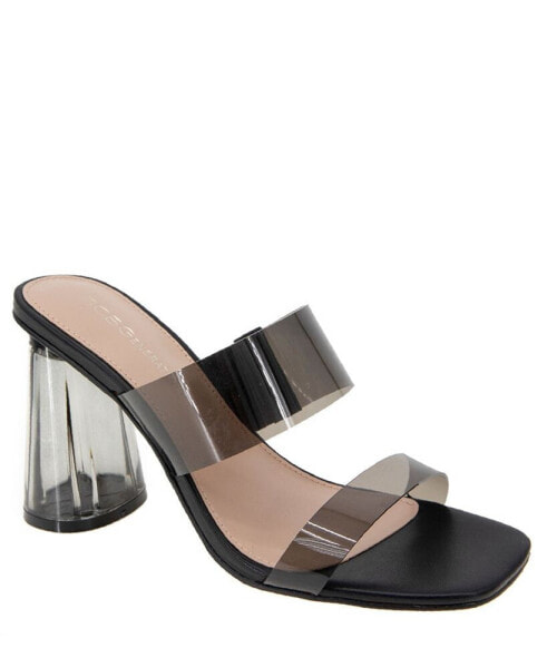 Women's Parisa Block-Heel Vinyl Dress Sandals