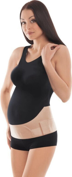 Pas ciążowy TOROS-GROUP ze wzmocnieniem beżowy r.2