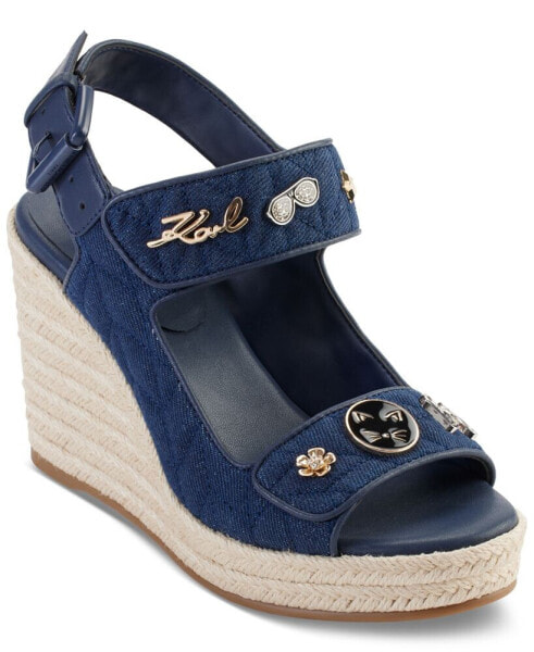 Women's Carolyna Embellished Espadrille Wedge Sandals