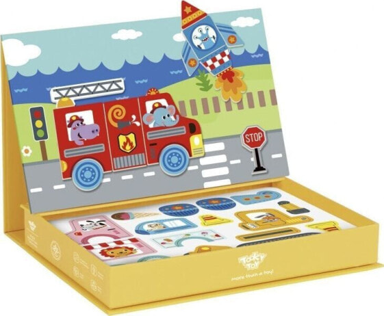 Tooky Toy TOOKY TOY Układanka Edukacyjna Magnetyczne Pudełko dla Dzieci 80 el.