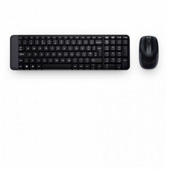 Клавиатура и беспроводная мышь Logitech 920-003159 Чёрный Испанская Qwerty