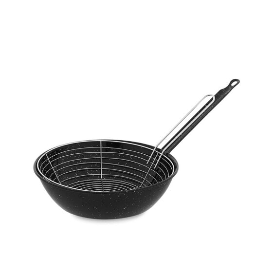 Сковорода с корзиной Vaello Чёрная эмалированная сталь (Ø 24 см)