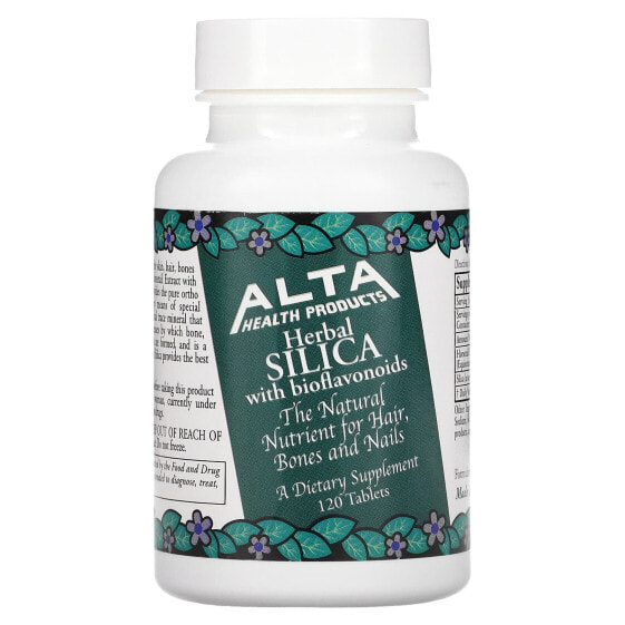 Минеральные таблетки с кремнием и биофлавоноидами Alta Health Herbal Silica, 120 штук