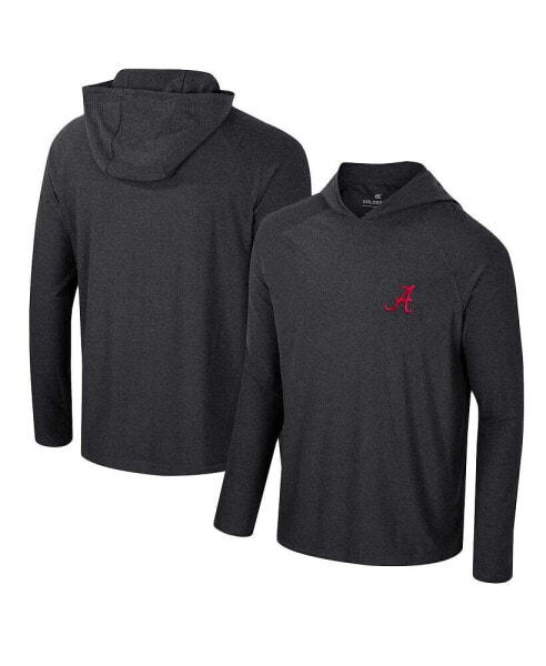 Men's Black Alabama Crimson Tide Cloud Jersey Raglan Long Sleeve Hoodie T-Shirt