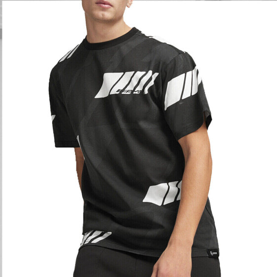 Puma Amg Statement Graphic Crew Neck Short Sleeve T-Shirt Mens Black Casual Tops