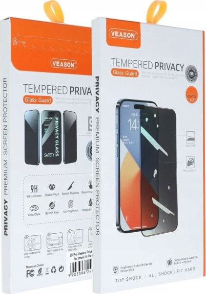 VMAX Szkło Hartowane 6D Pro Veason Privacy Glass - do Iphone 12 Pro Max czarny