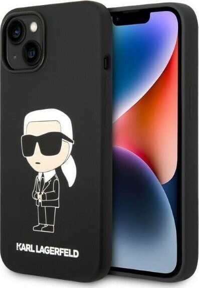 Karl Lagerfeld Etui Karl Lagerfeld KLHCP14MSNIKBCK Apple iPhone 14 Plus hardcase czarny/black Silicone Ikonik