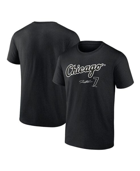 Men's Tim Anderson Black Chicago White Sox Player Name and Number T-shirt