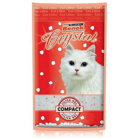 Песок для кошек устранитель запаха Super Benek Crystal Compact 7,6 л