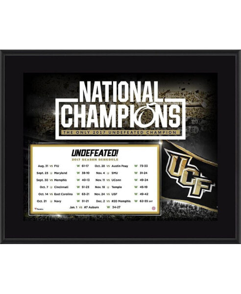 UCF Knights 10.5" x 13" 2017 Undefeated National Champion Season Sublimated Plaque