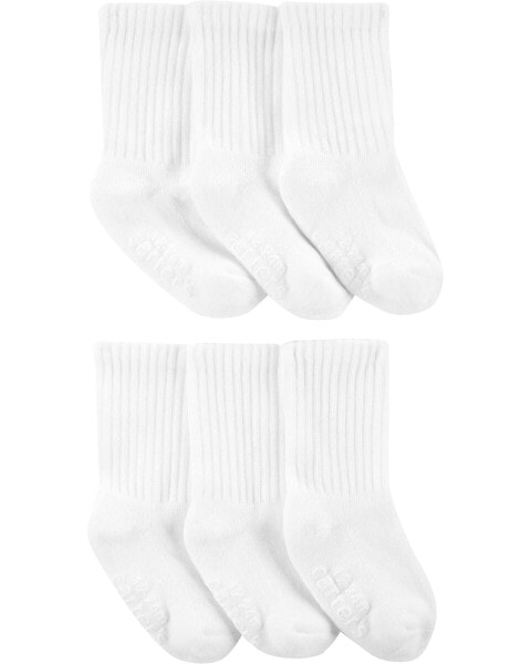 Toddler 6-Pack Crew Socks 2T-4T