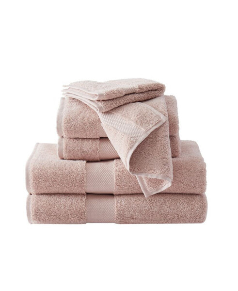 Solid Turkish Cotton Towel Set, 6 Piece