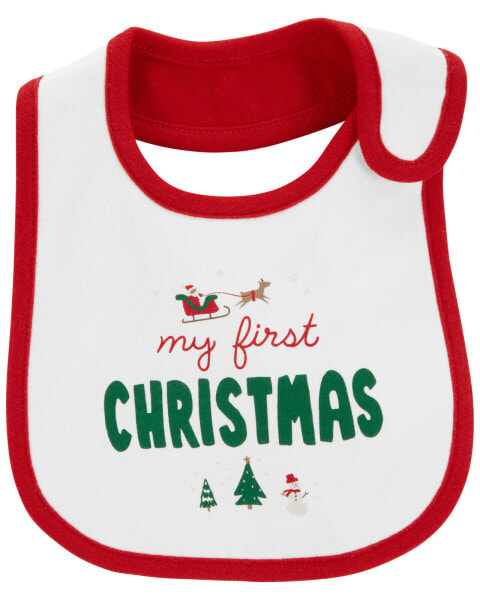 Baby My First Christmas Teething Bib One Size