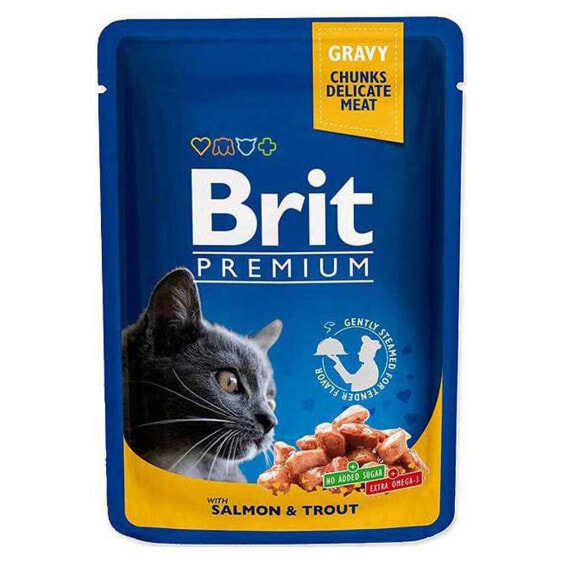 BRIT Premium Cat Salmon And Trout 100g Wet Cat Food