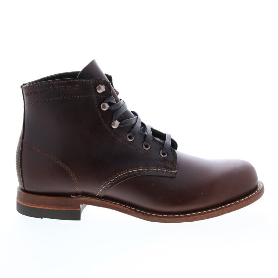 Wolverine 1000 Mile Plain Toe Boot W05301 Mens Brown Casual Dress Boots