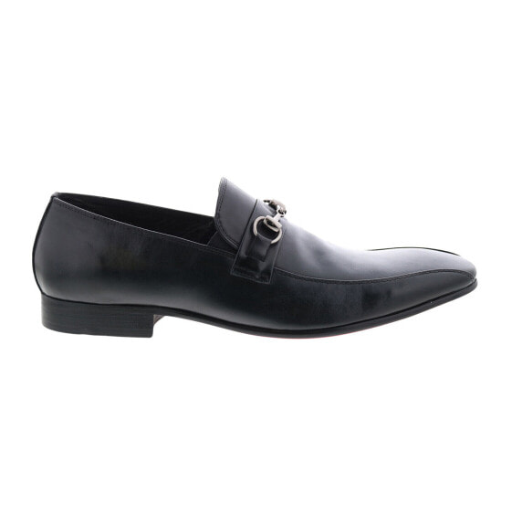 Carrucci Calf Skip Pn Loafer KS308-08B2 Mens Black Loafers Casual Shoes 9