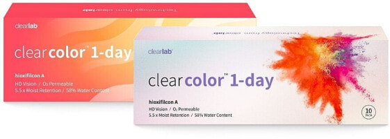 Bionische Tageslinsen Light Blue 10 St. - ClearLab Clearcolor 1-Day -4.50