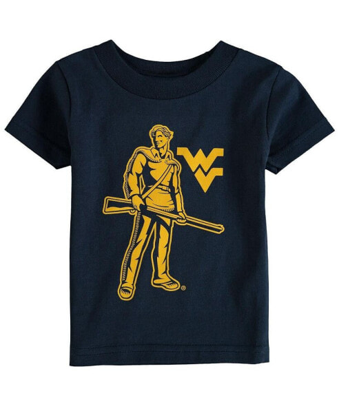 Infant Unisex Navy West Virginia Mountaineers Big Logo T-shirt