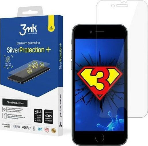 3MK 3MK Silver Protect + iPhone 7/8 / SE 2020 Wet Mount Antimicrobial Film
