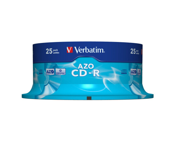 Диски Verbatim CD-R AZO Crystal - 52x - CD-R - 120 мм - 700 МБ - Spindel - 25 штук