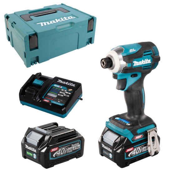 Makita Akku-Schlagschrauber 40V max. TD001GD201 mit 2x 2,5 Ah Akkus + Lader im MAKPAC